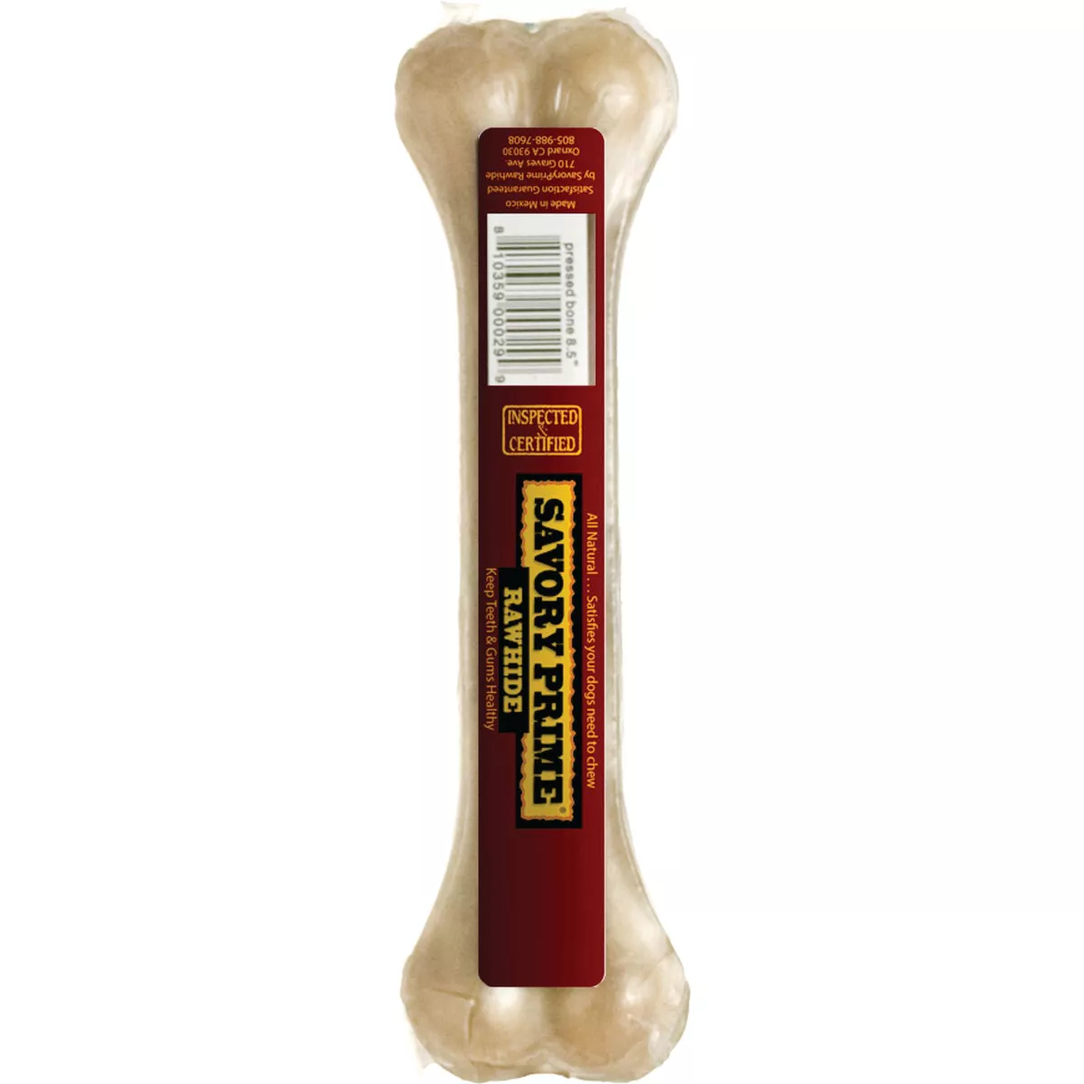 Savory Prime Pressed 8.5 In. Beef Rawhide Bone