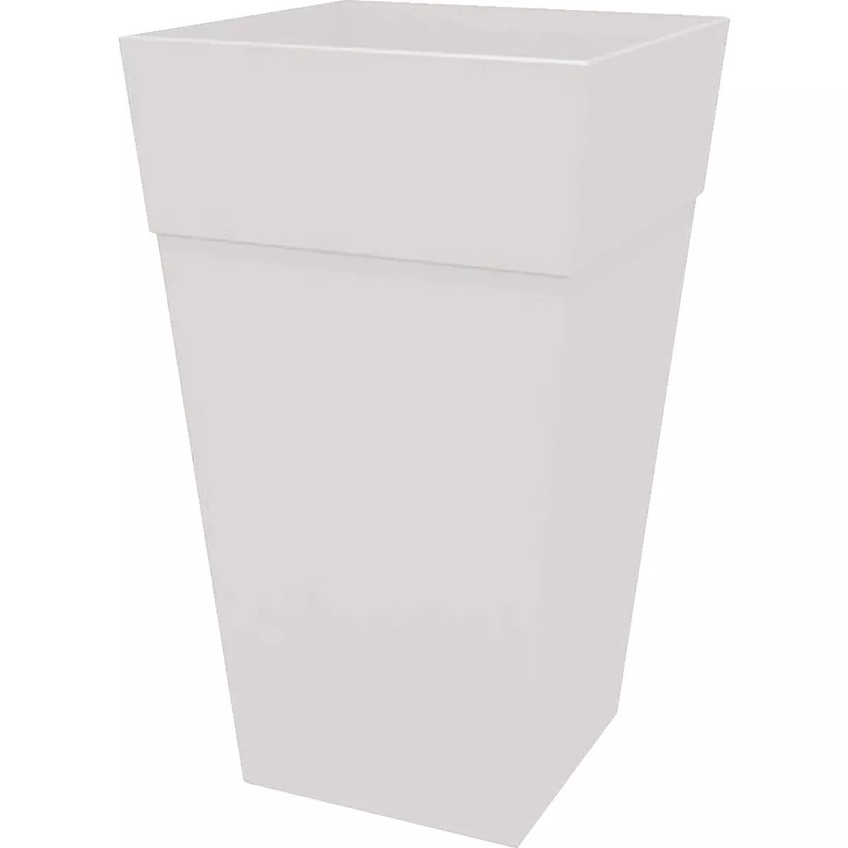 Bloem Finley 25 In. Tall Square Recycled Ocean Plastic White Planter