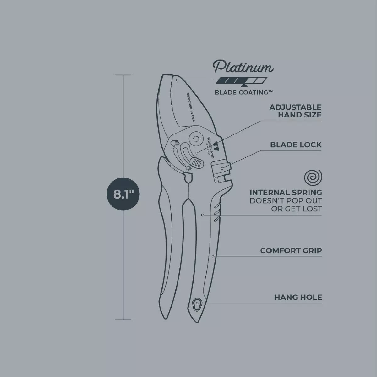 Woodland Heavy Duty Anvil Pruner - photo 3