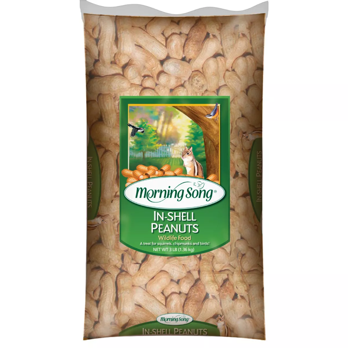 Morning Song 3 Lb. Inshell Peanuts Squirrel Food