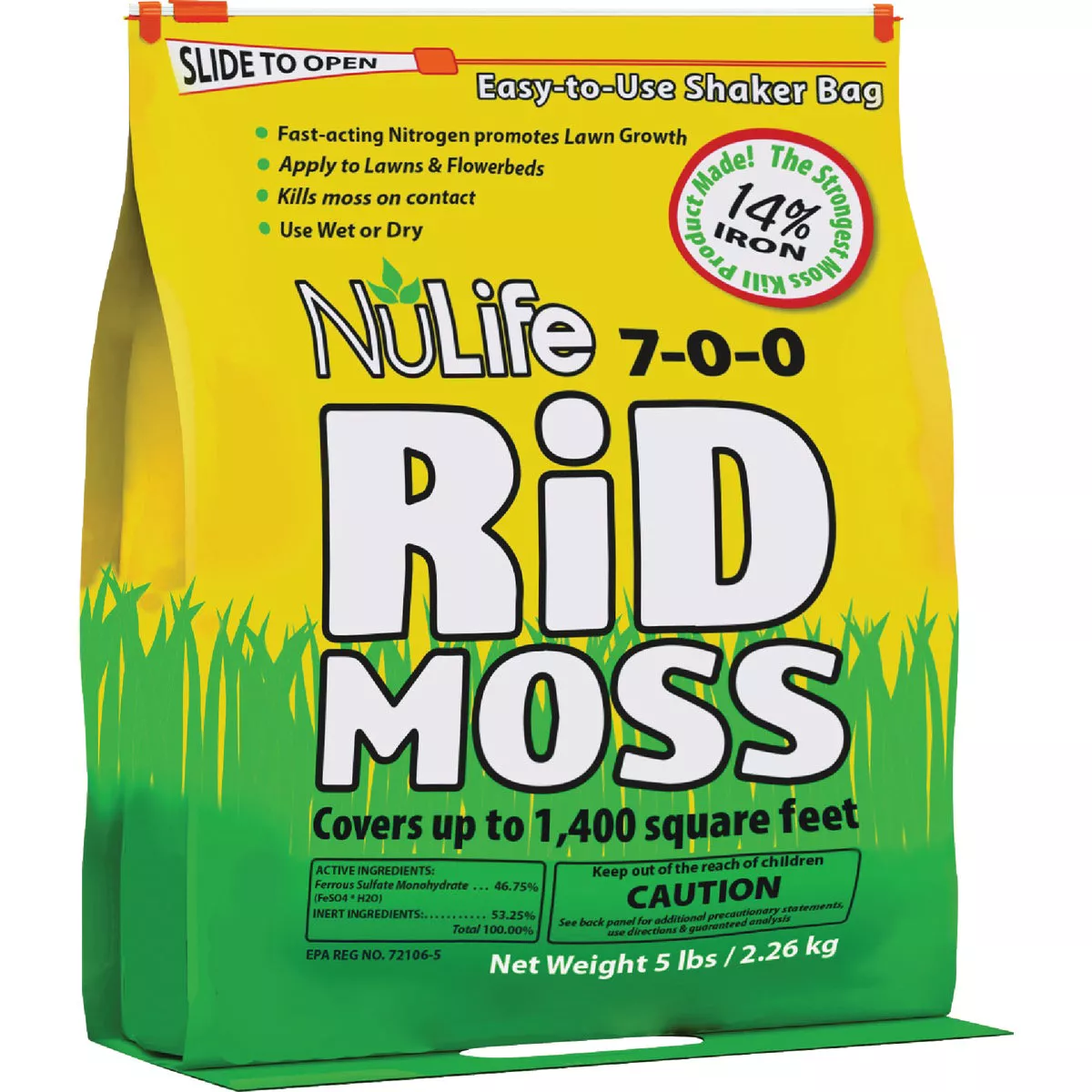 NuLife Rid Moss 5 Lb. 7-0-0 Moss Killer