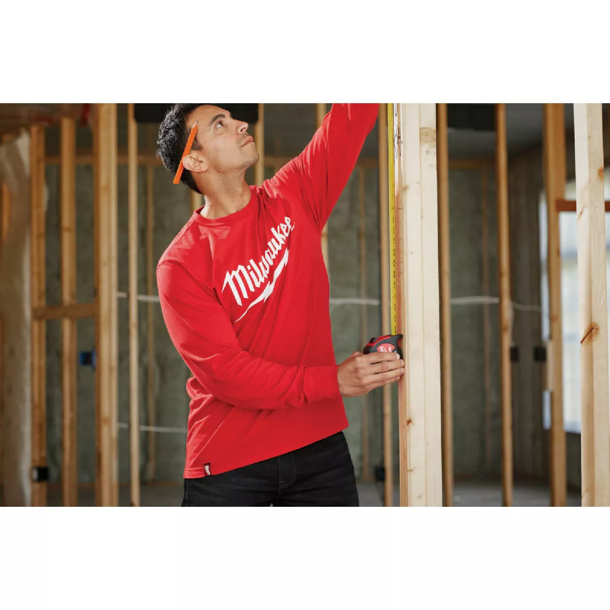 Milwaukee Medium Red Long Sleeve Men's Heavy-Duty Shirt - photo 5