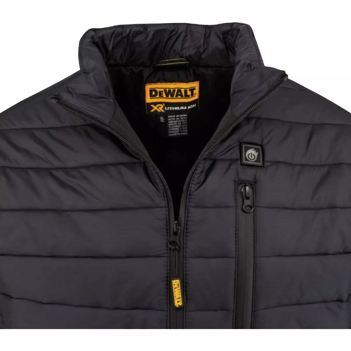 DEWALT Men's Black Puffer Heated Jacket Kit, XL - photo 4