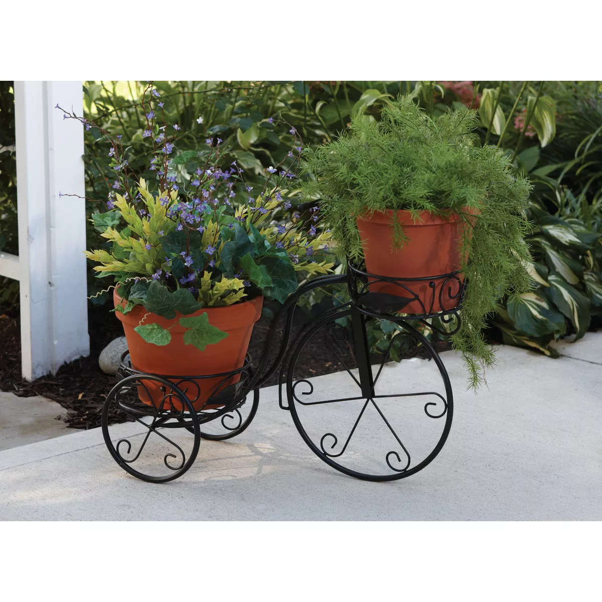 Best Garden Black Powder-Coat Steel 22 In. H. Tricycle Plant Stand - photo 2