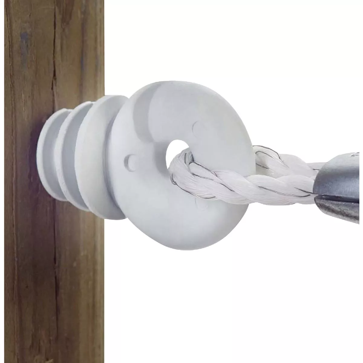 Dare Screw-In White Polyethylene Electric Fence Insulator (10-Pack) - photo 2