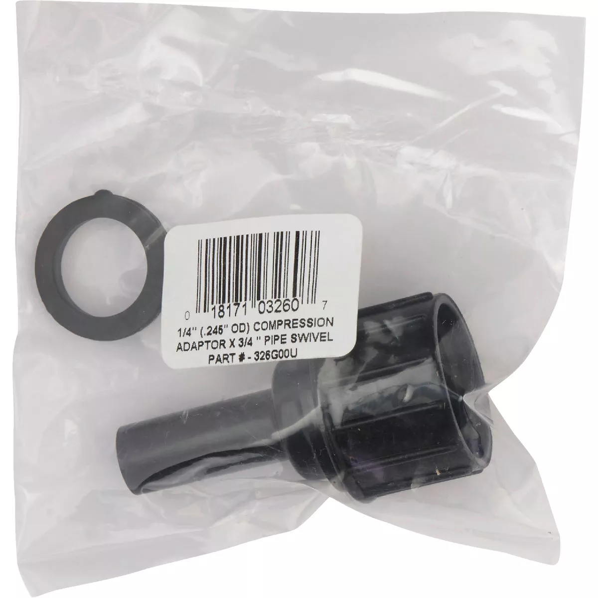 Raindrip 3/4 In. Female Pipe Thread x 1/4 In. Compression Swivel Adapter - photo 2