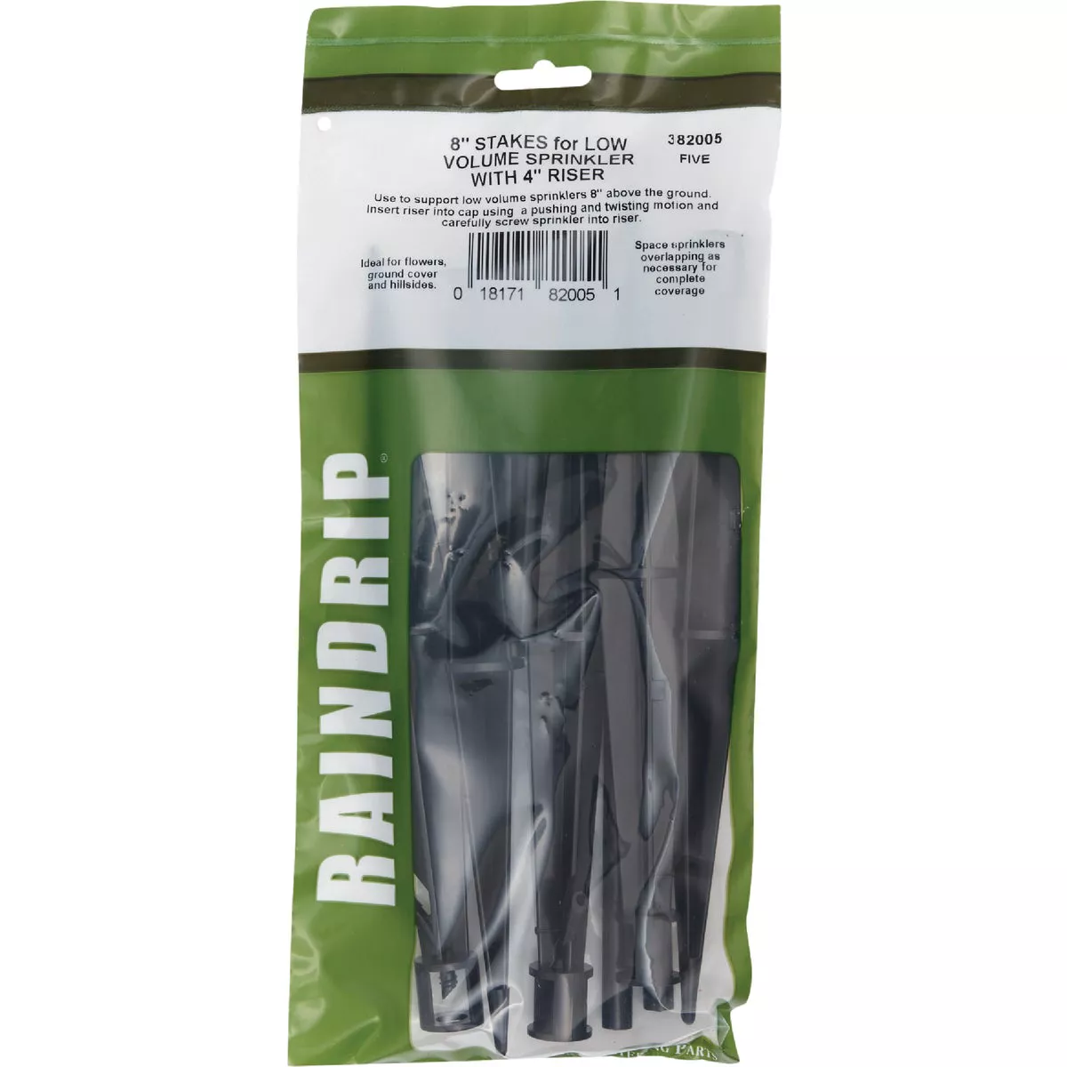 Raindrip 1/4 In. Tubing Polyethylene Heavy-Duty Sprinkler Stake (5-Pack) - photo 2