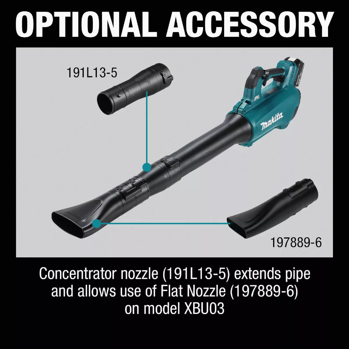 Makita 116 MPH 459 CFM 18V LXT Lithium-Ion Brushless Cordless Blower (Tool Only) - photo 12