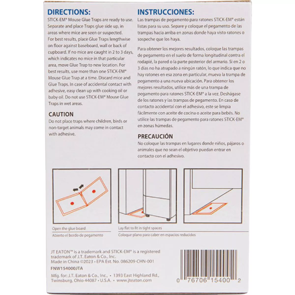 JT Eaton Stick-Em Mini Mighty Glue Board Mouse & Insect Trap (4-Pack) - photo 4