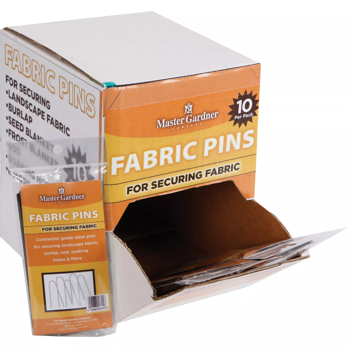 Master Gardner Steel 4.5 In. Landscape Fabric Pins (10-Pack)