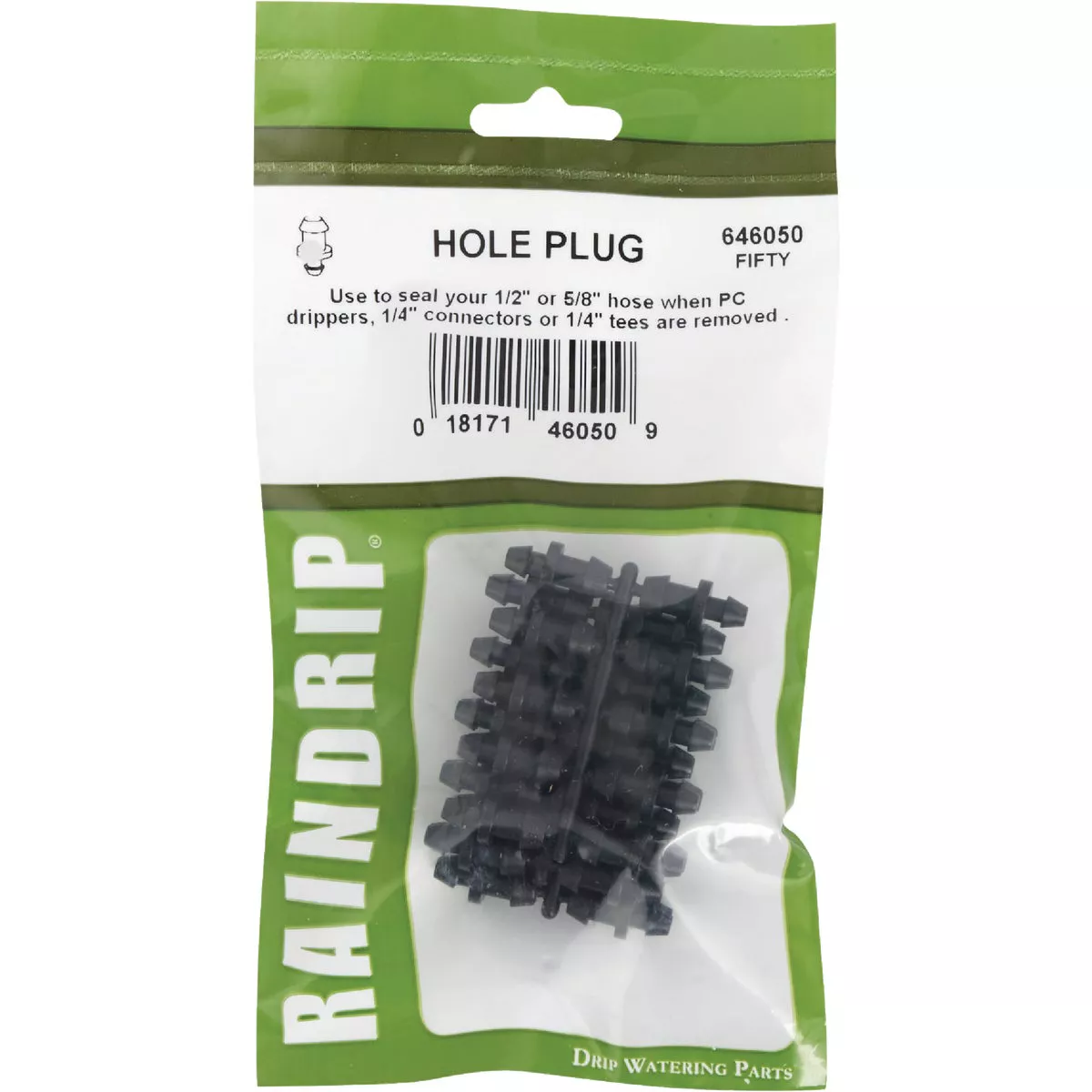 Raindrip 1/2, 0.710 In. Tube Barbed Hose Plug (50-Pack) - photo 2