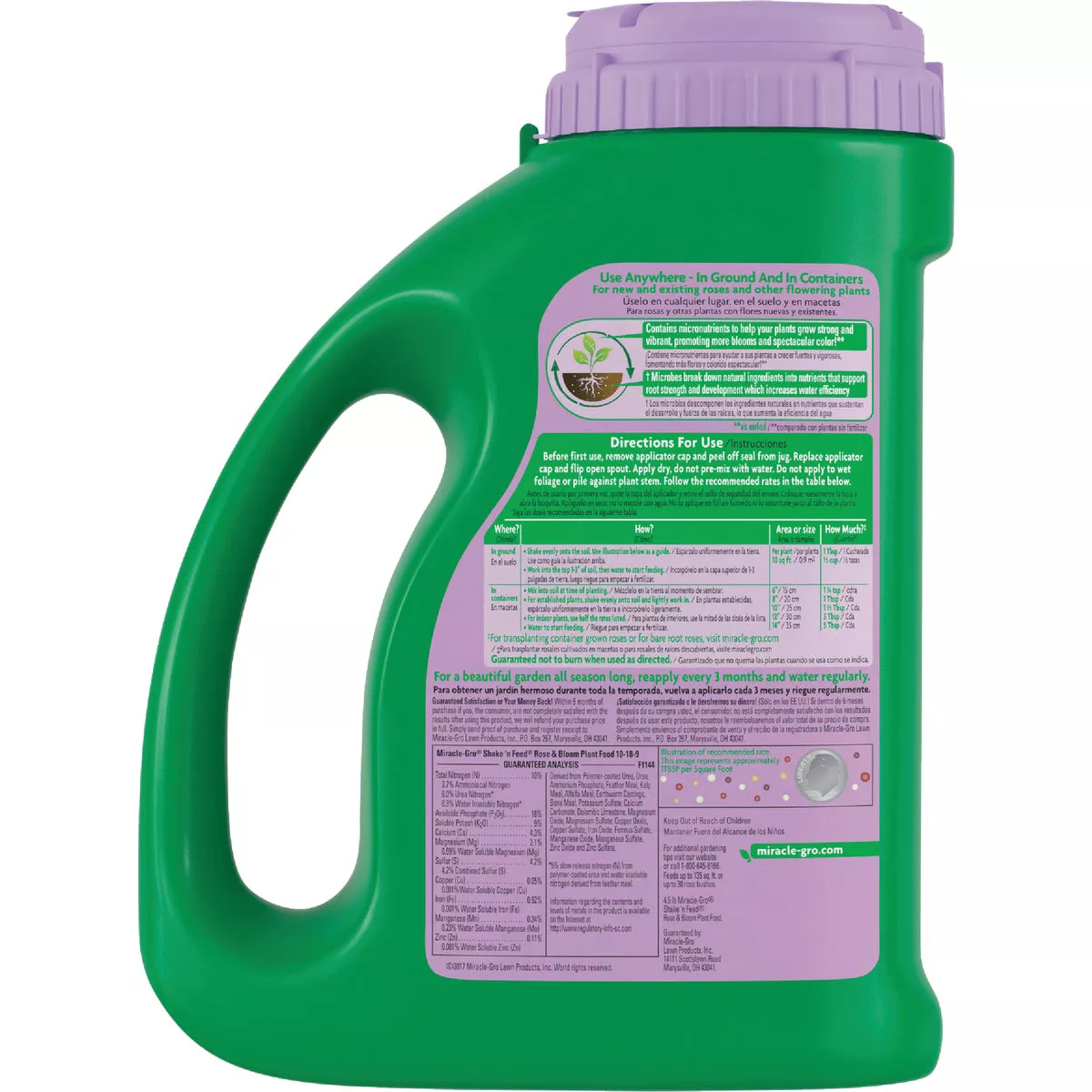 Miracle-Gro Shake 'n Feed 4.5 Lb. Rose & Bloom Plant Food - photo 2