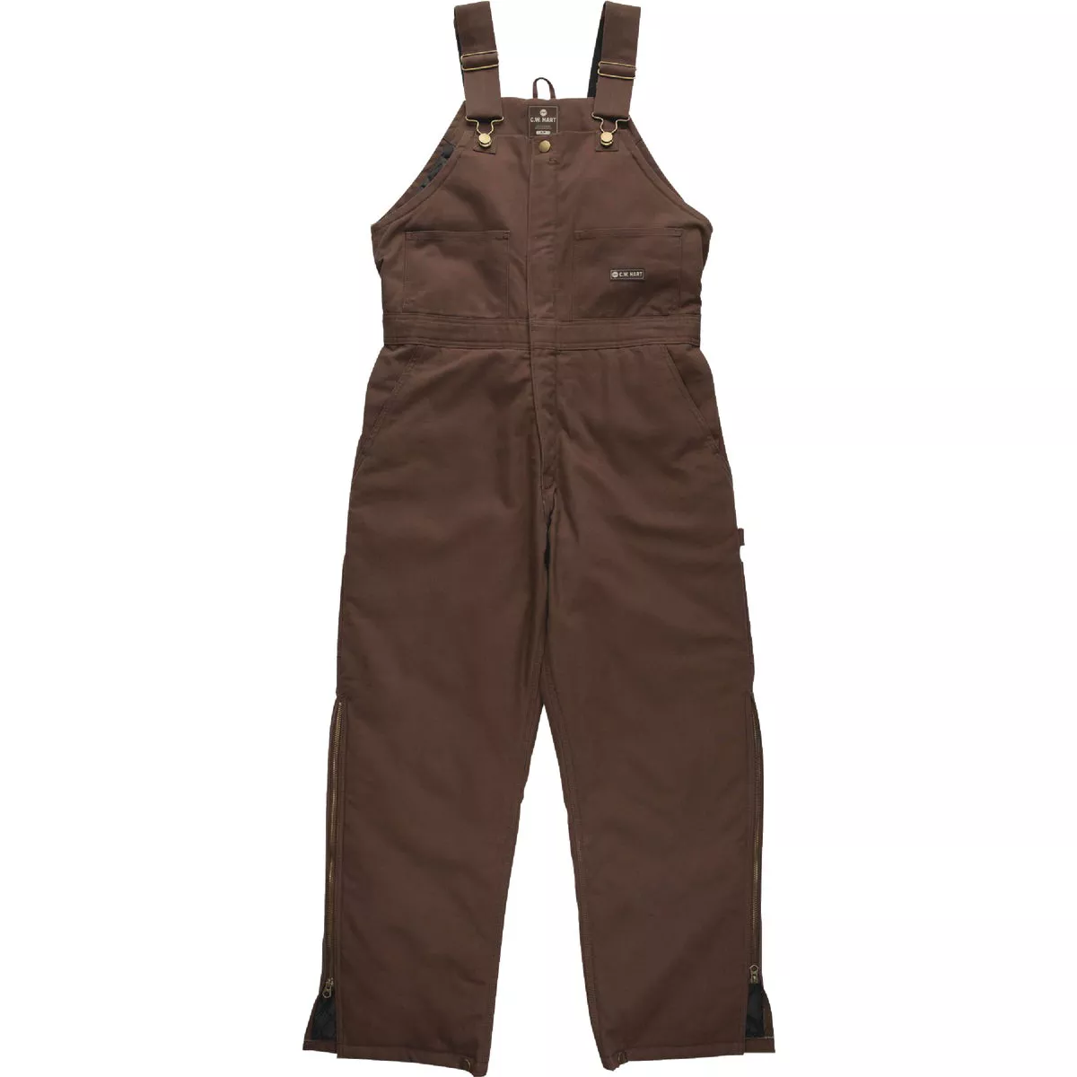 Berne Men's Large Bark Heartland Insulated Washed Duck Bib Overalls - photo 2