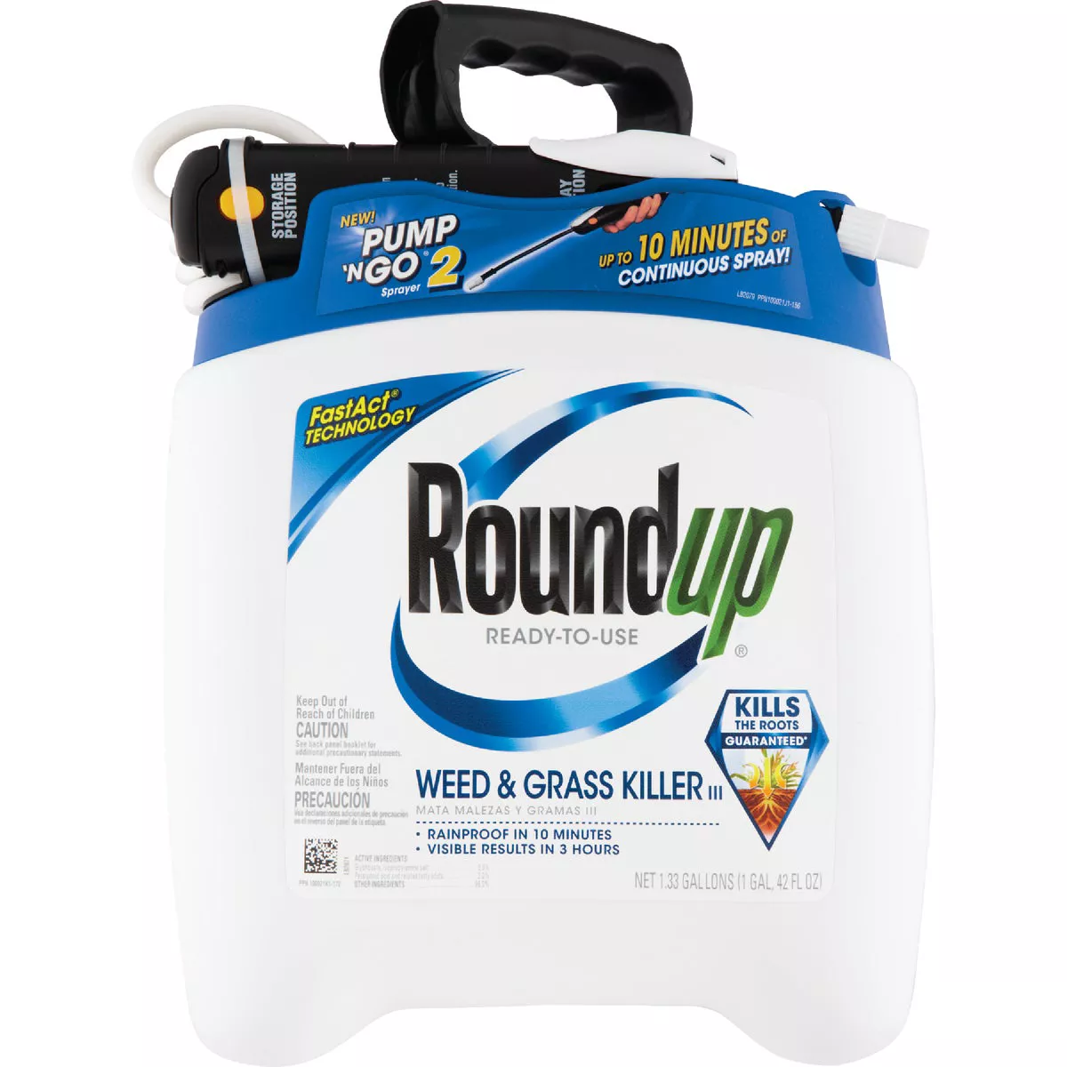 Roundup Pump 'N Go 1.33 Gal Ready-To-Use Wand Sprayer Weed & Grass Killer III - photo 2