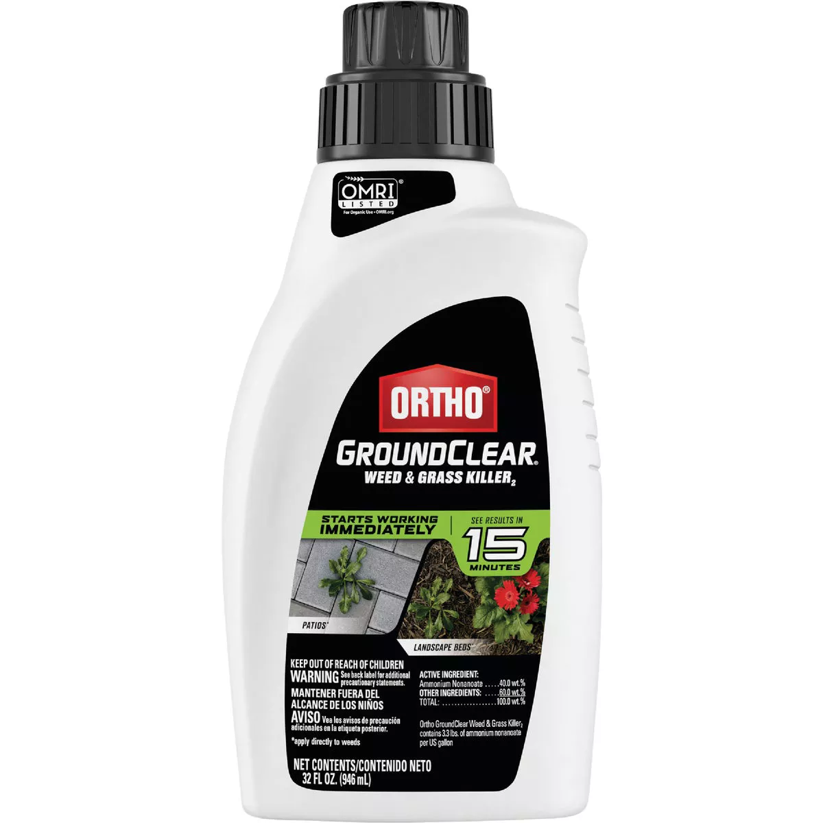 Ortho GroundClear 32 Oz. Concentrate Weed & Grass Killer