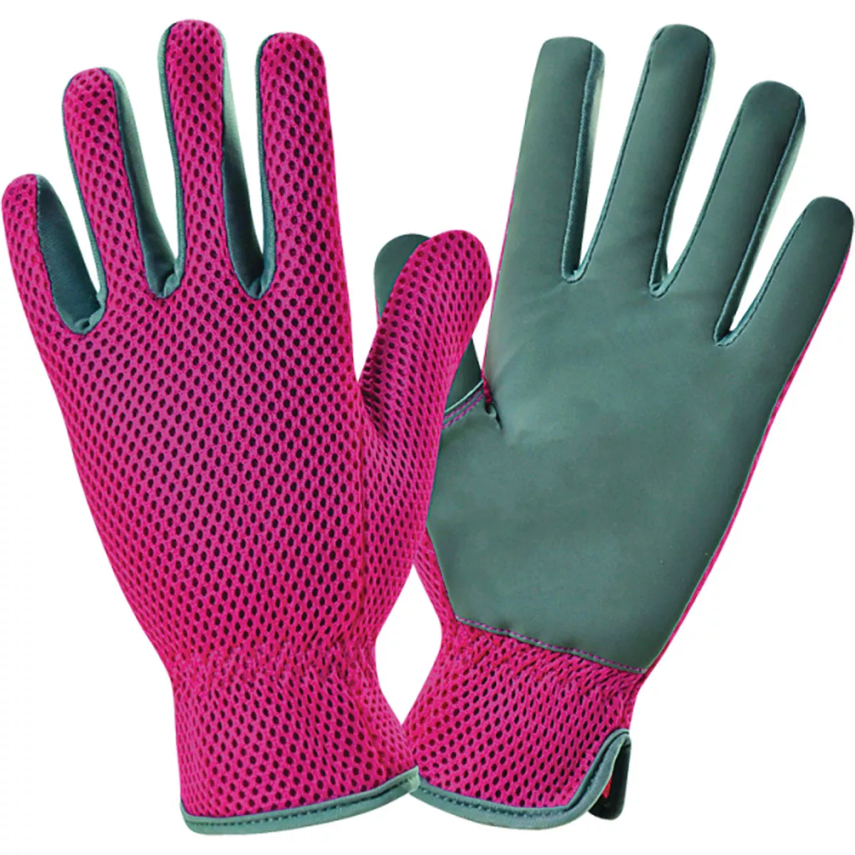 Miracle-Gro Garden Care Women's Medium/Large Polyester Mesh Pink Garden Gloves
