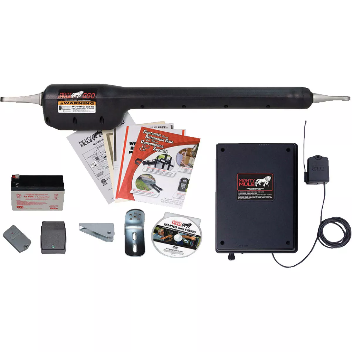 Mighty Mule MM571W 18 Ft. 850 Lb. Heavy-Duty Single Gate Opener Kit - photo 3