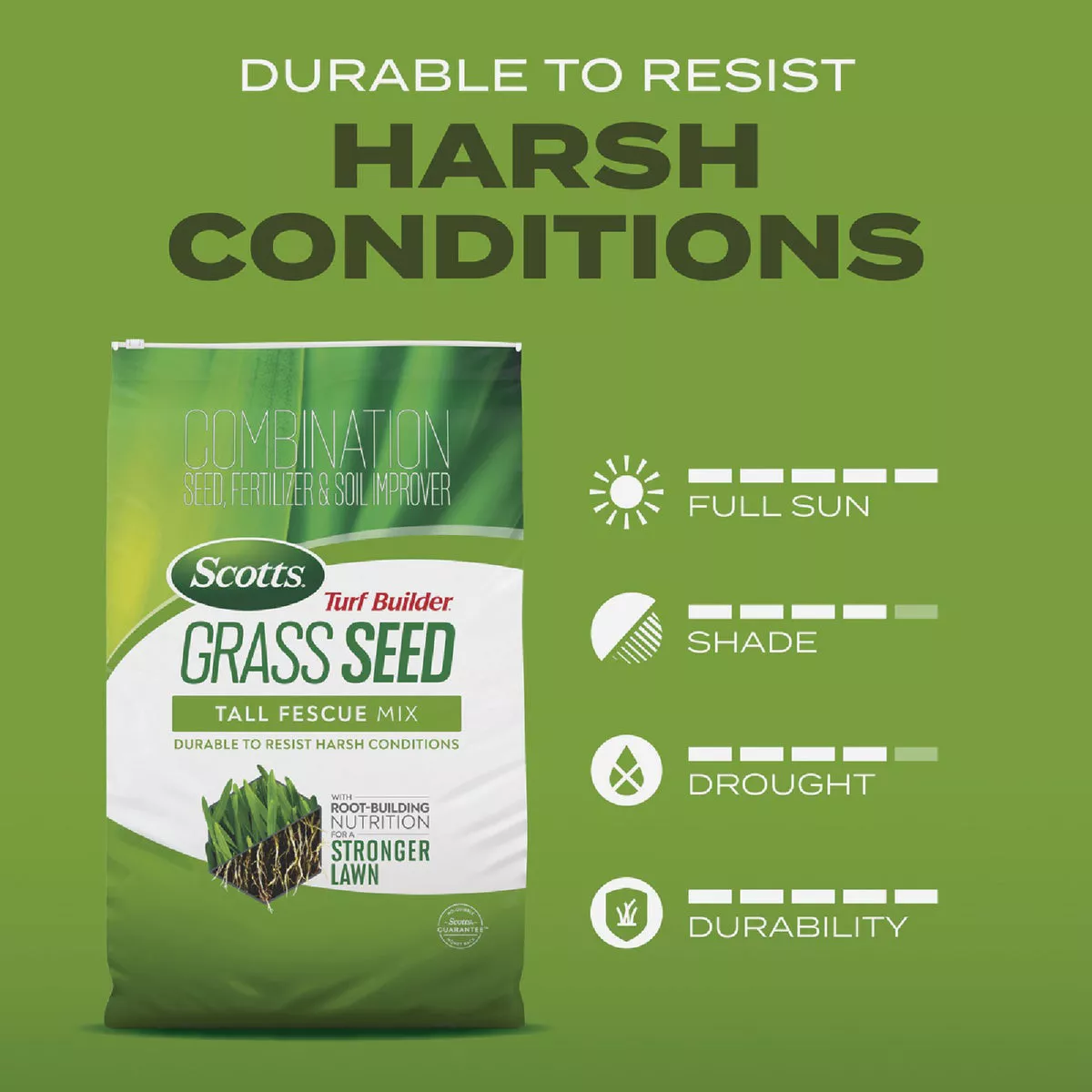 Scotts Turf Builder 5.6 Lb. 465 Sq. Ft. Tall Fescue Mix Grass Seed, Fertilizer, and Soil Improver Combination - photo 7