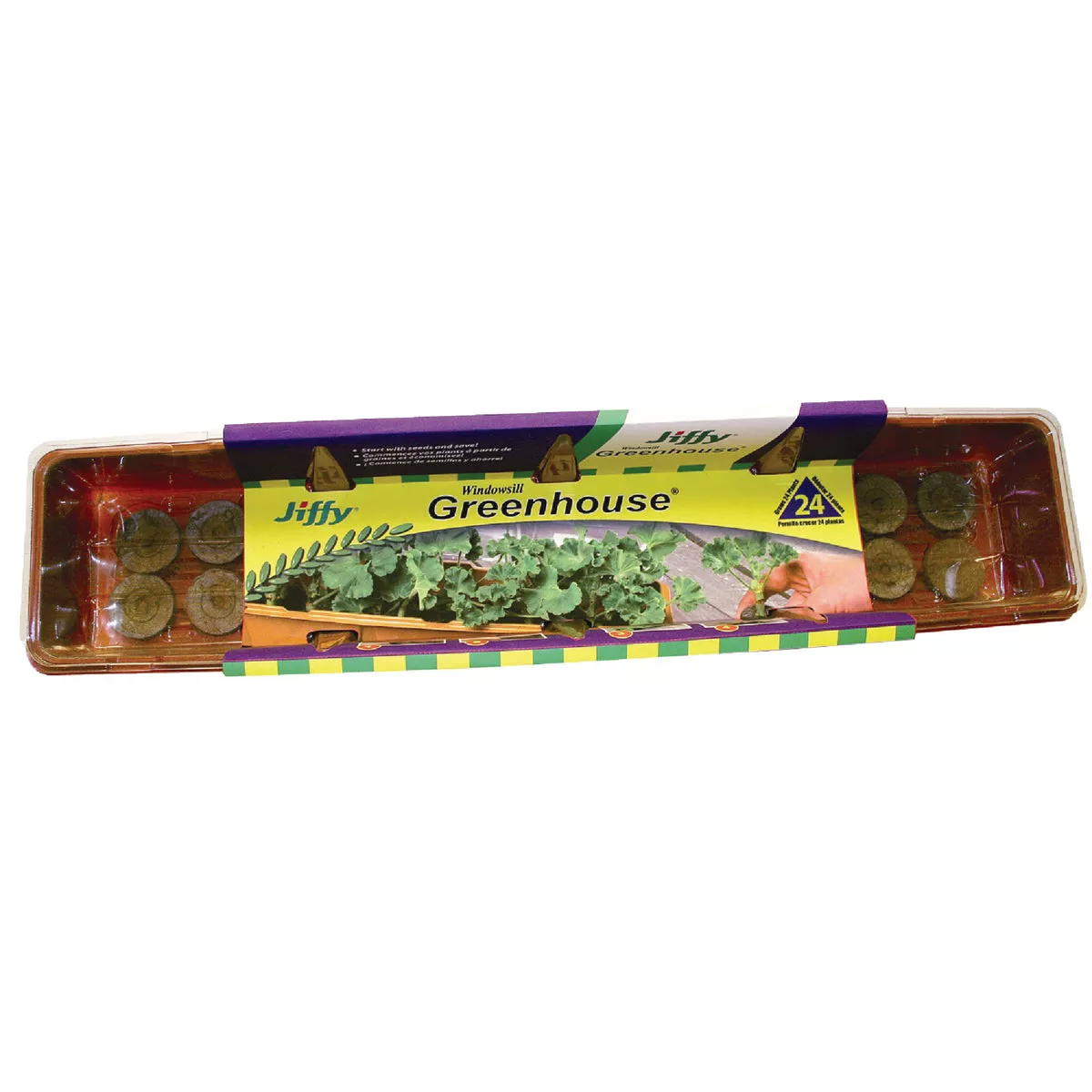 Jiffy 24-Cell Windowsill Greenhouse Seed Starter Kit