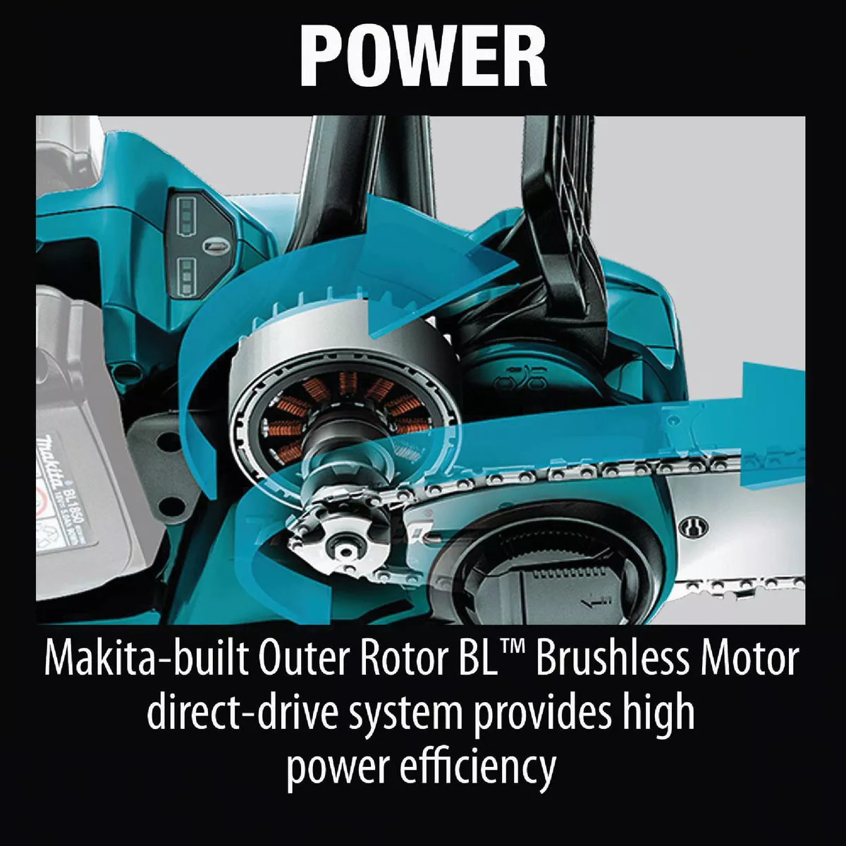 Makita 18V LXT X2 (36V) Lithium-Ion Brushless Cordless 16 In. (5.0Ah) Chain Saw Kit - photo 21