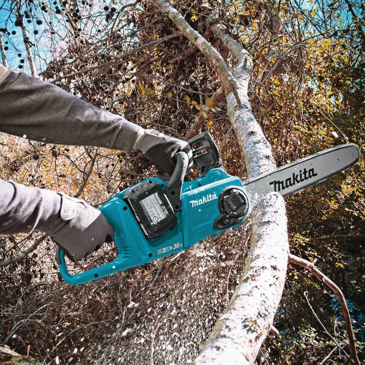 Makita 18V LXT X2 (36V) Lithium-Ion Brushless Cordless 16 In. (5.0Ah) Chain Saw Kit - photo 10