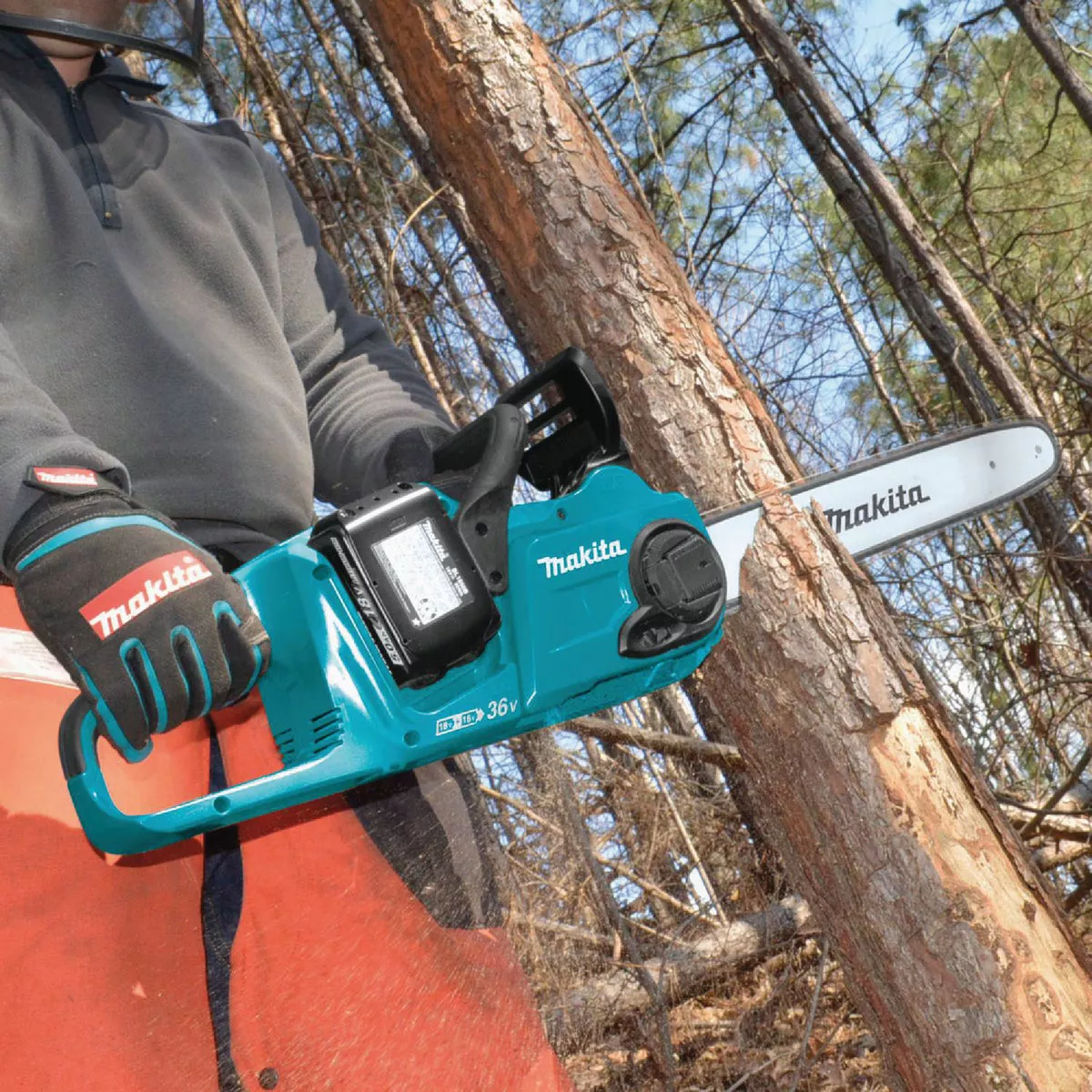 Makita 18V LXT X2 (36V) Lithium-Ion Brushless Cordless 16 In. (5.0Ah) Chain Saw Kit - photo 12