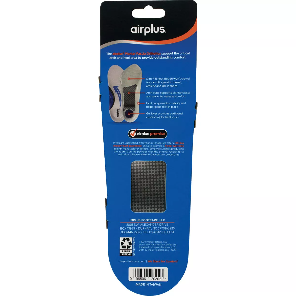 Implus Airplus Men's 7 to 12 Plantar Fascia Insoles - photo 6