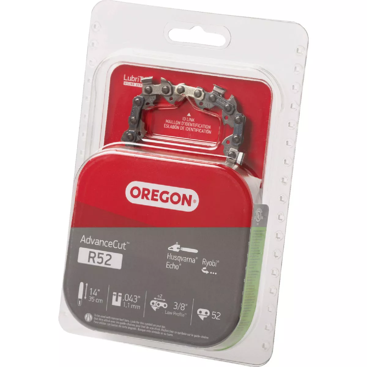 Oregon R52 AdvanceCut Chainsaw Chain for 14 In. Bar - 52 Drive Links - Fits Echo, Makita, Husqvarna, Ryobi Poulan and more - photo 4