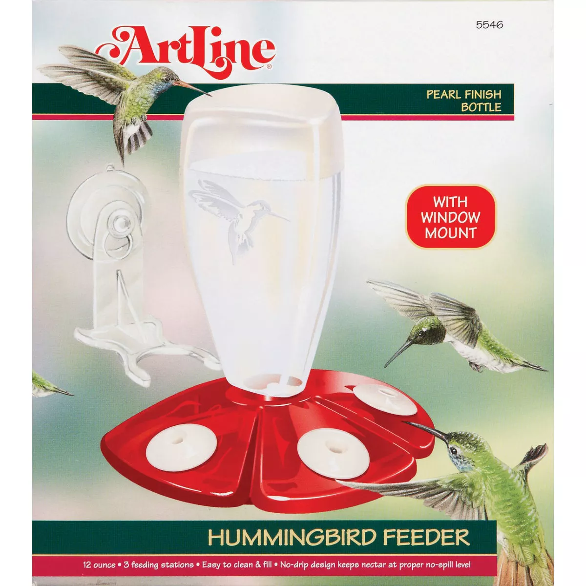 Audubon 12 Oz Plastic Window Mount Hummingbird Feeder - photo 2