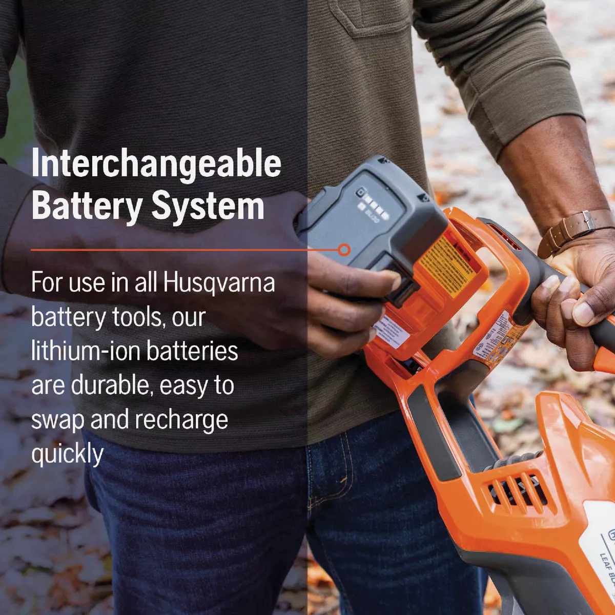 Husqvarna 350iB Leaf Blaster Battery Blower Kit - photo 7