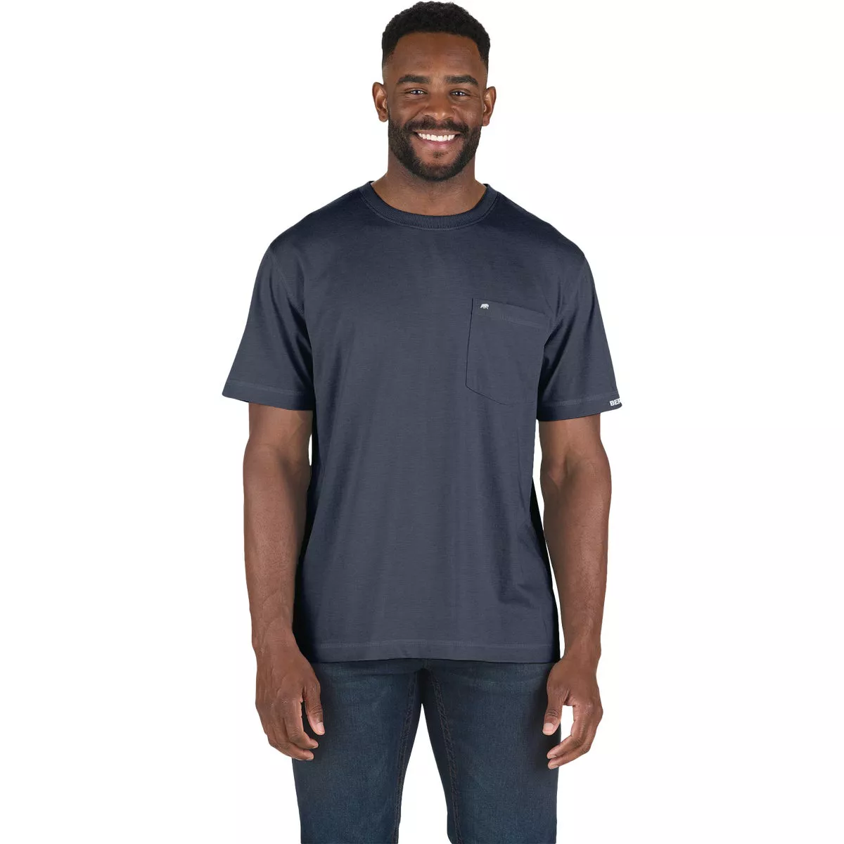 Berne Performance Men's 4XL Space Blue Short Sleeve Pocket T-Shirt