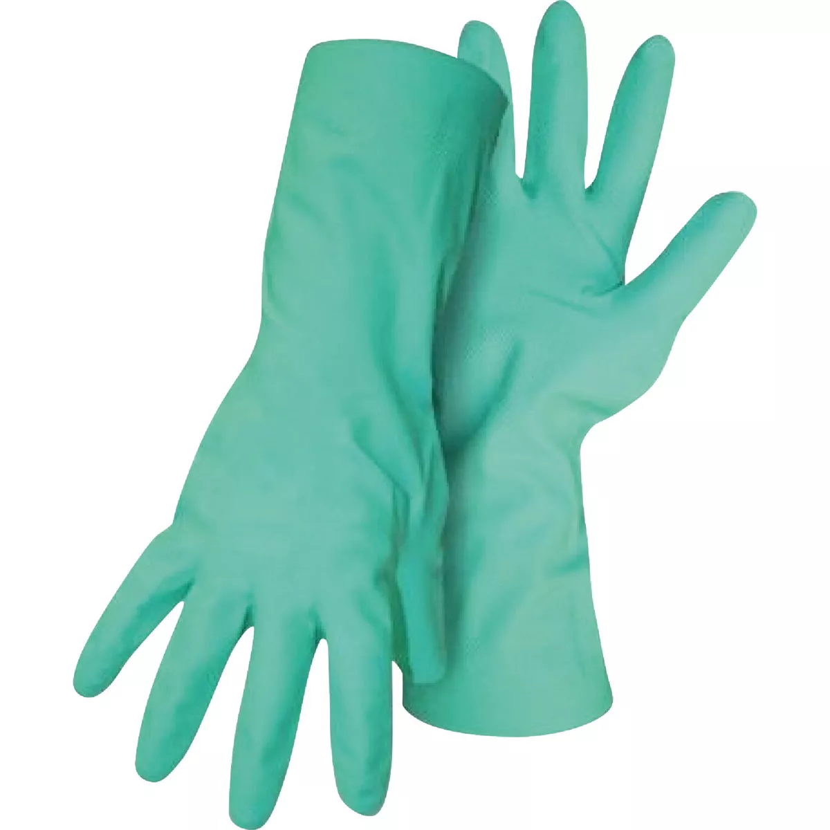Boss Large Nitrile Coated Flock Lined Extended Gauntlet Cuff Glove