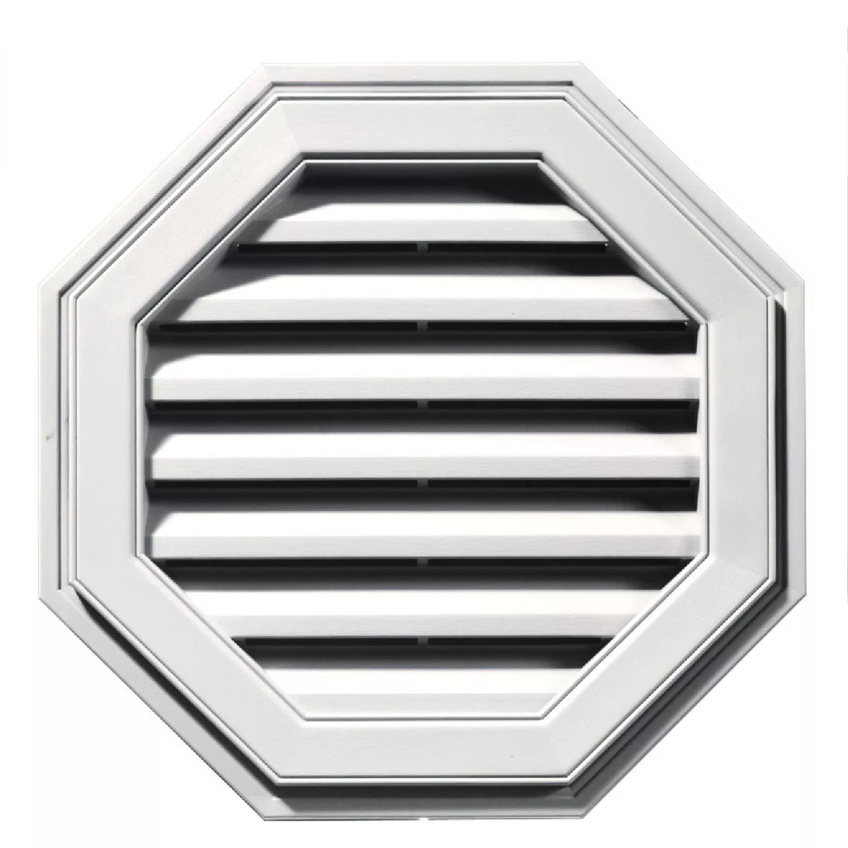 Builders Edge 18 in. Gable Attic Vent, Bright White