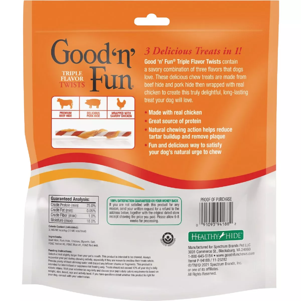 Good 'N' Fun Triple Flavor Twists Dog Snack (70-Pack) - photo 2