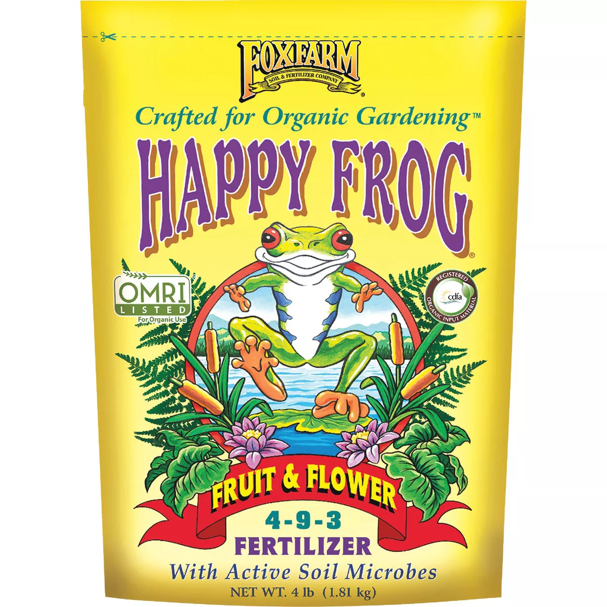 FoxFarm Happy Frog 4 Lb. Fruit & Flower Fertilizer