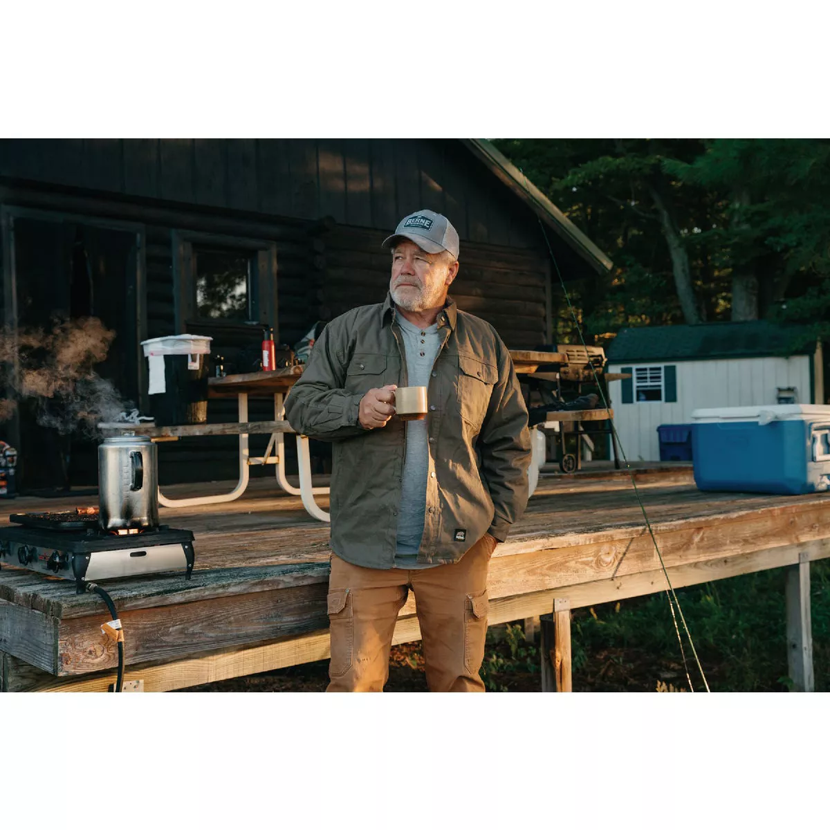 Berne Graphite Logo Trucker Cap - photo 3