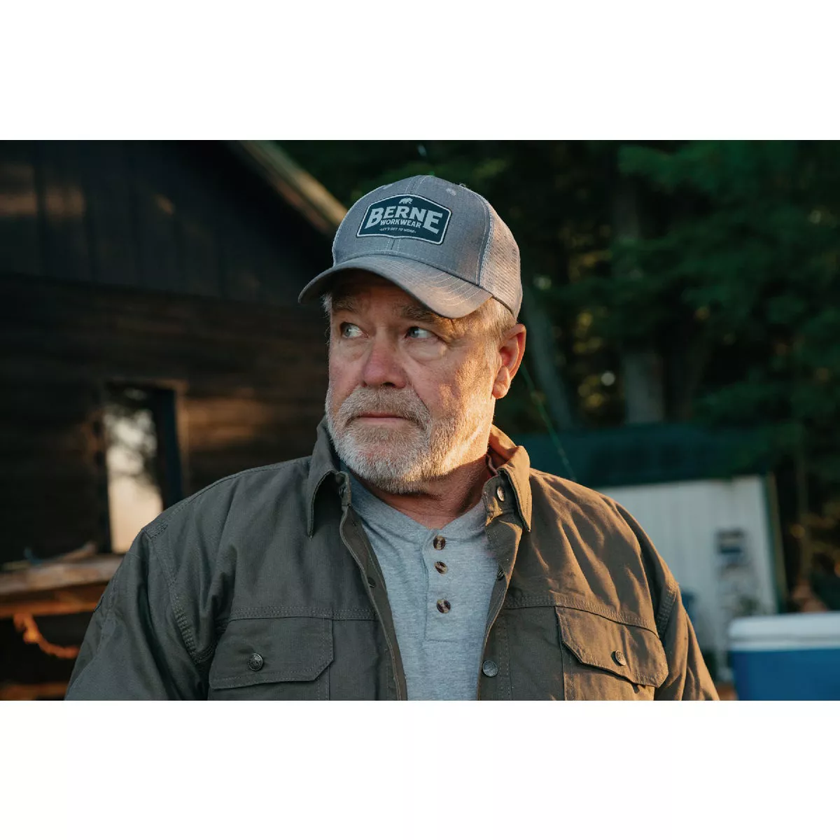 Berne Graphite Logo Trucker Cap - photo 5