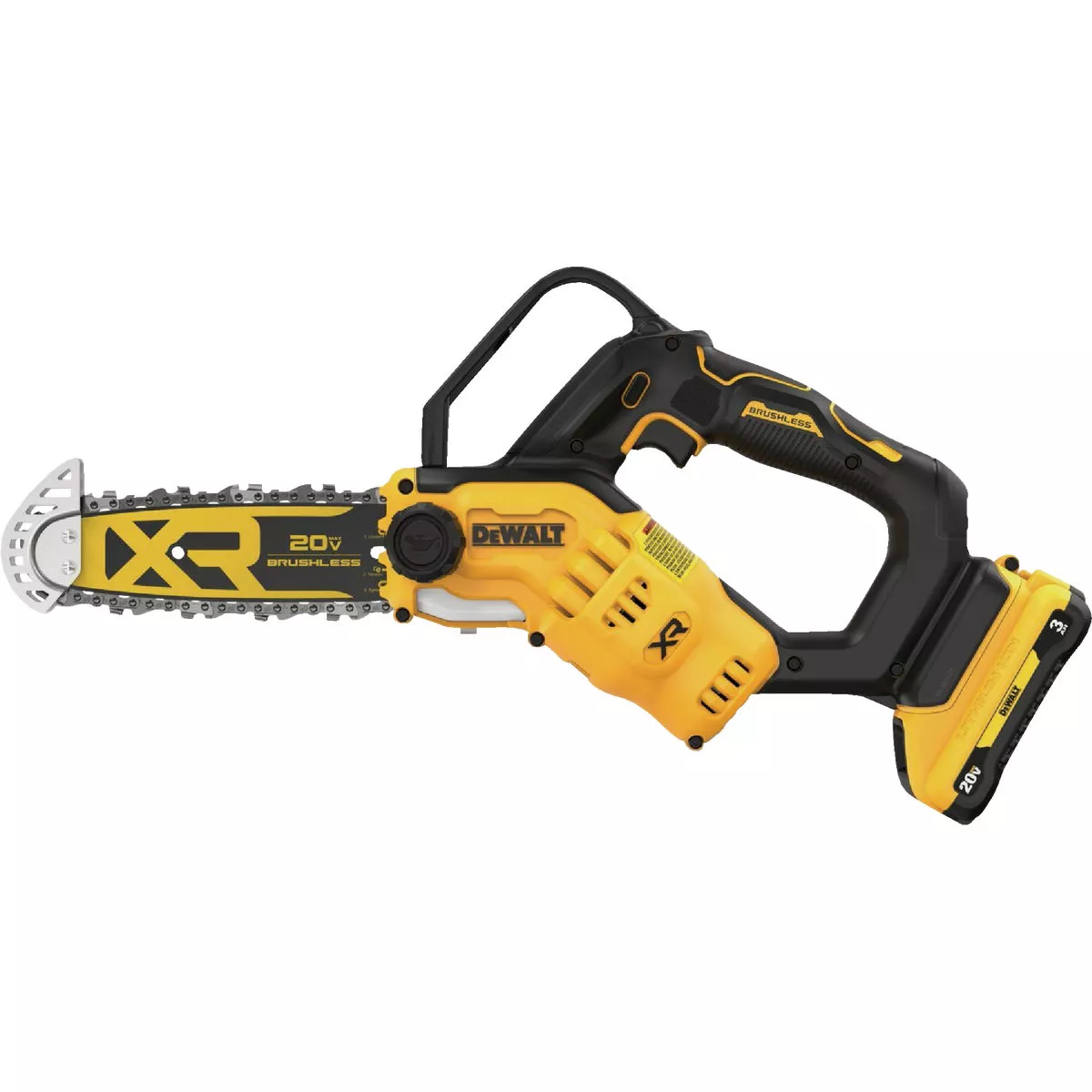 DEWALT 20V MAX Brushless 8 In. Cordless Pruning Chainsaw Kit with 3.0 Ah Battery & Charger - photo 2