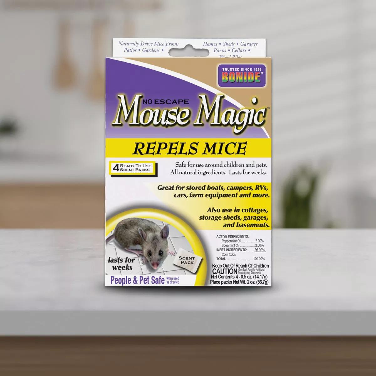Bonide Mouse Magic Granular Mouse Repellent Scent Packs (4-Pack) - photo 4