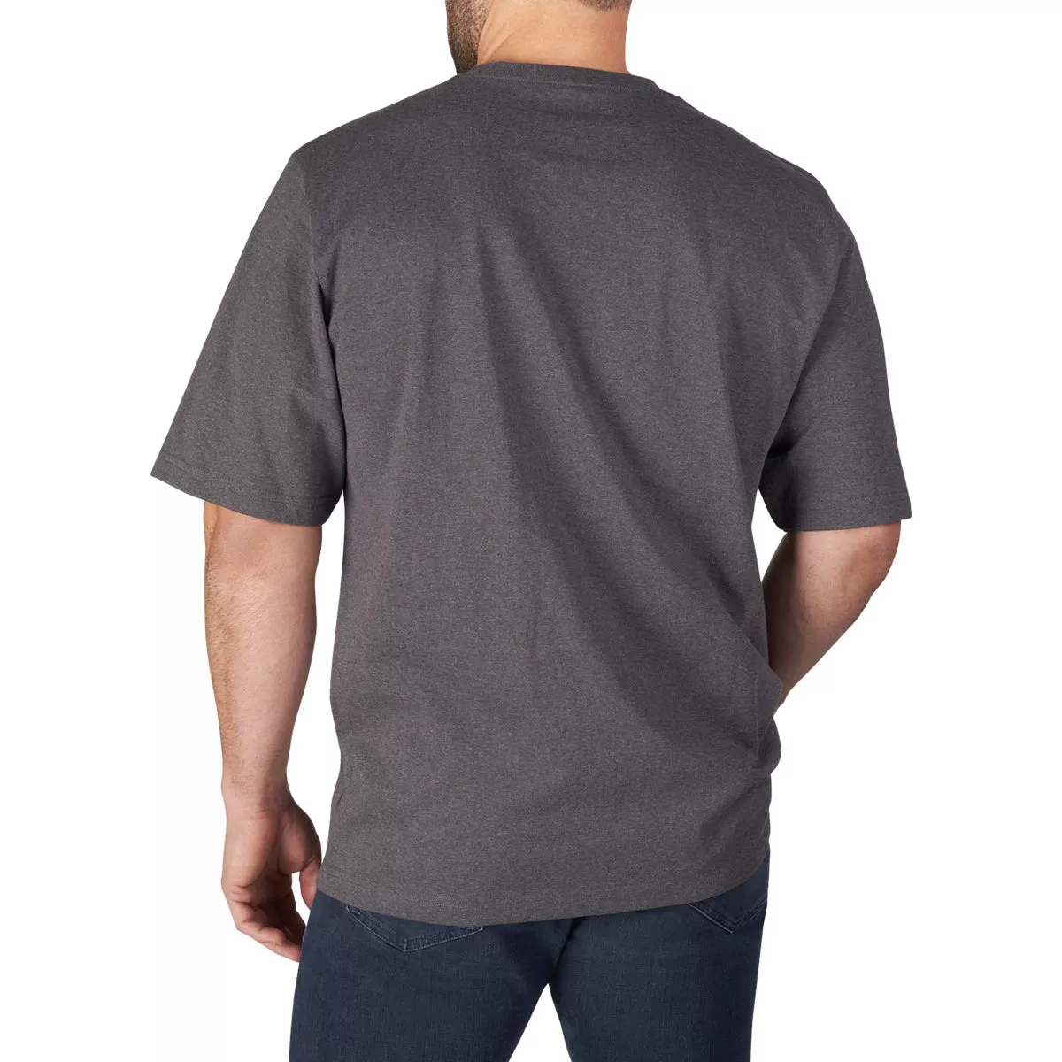 Milwaukee Medium Gray Short Sleeve Men's Heavy-Duty Pocket T-Shirt - photo 3