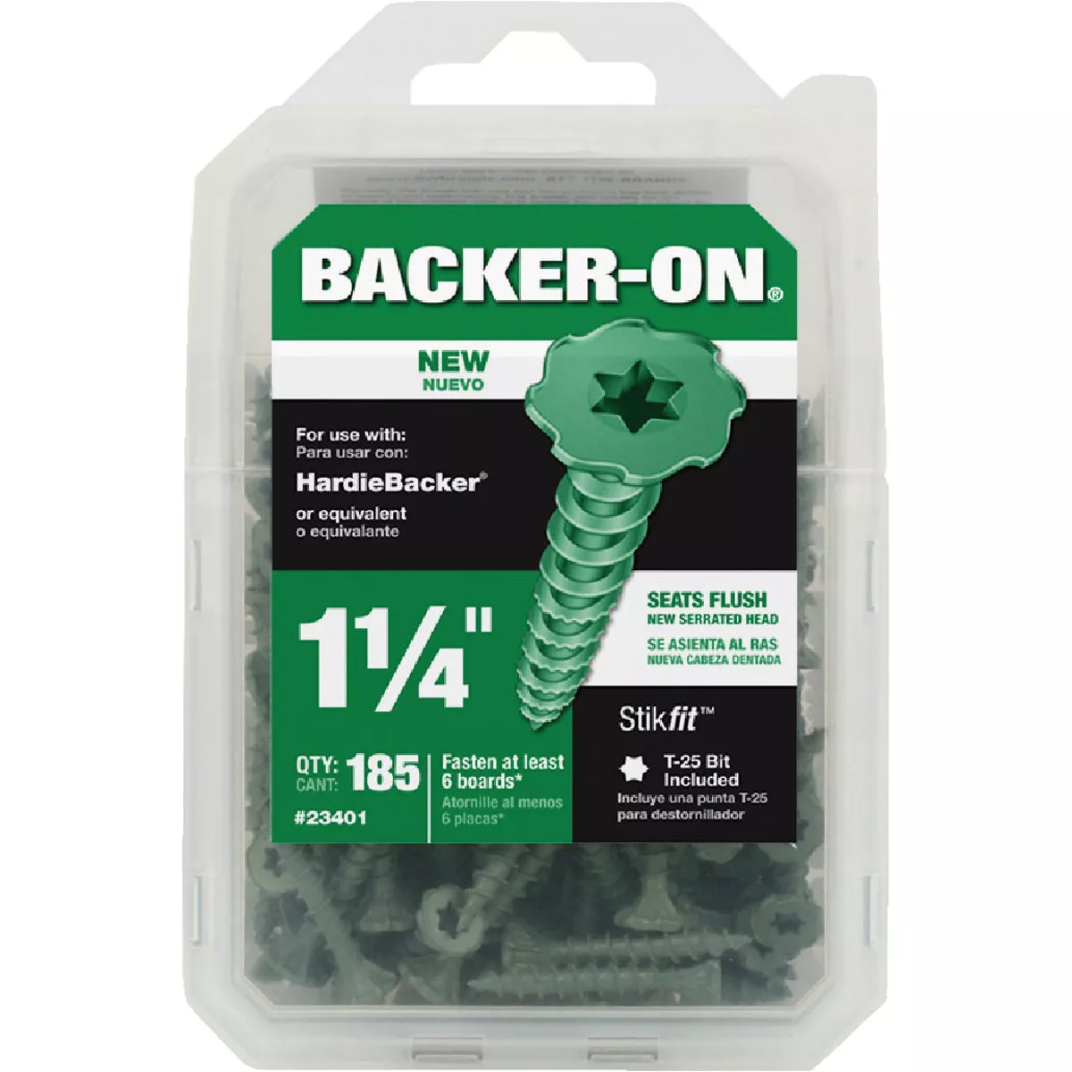 Buildex Backer-On #9 x 1-1/4 In. Cement Board Screw (185 Ct.) - photo 2