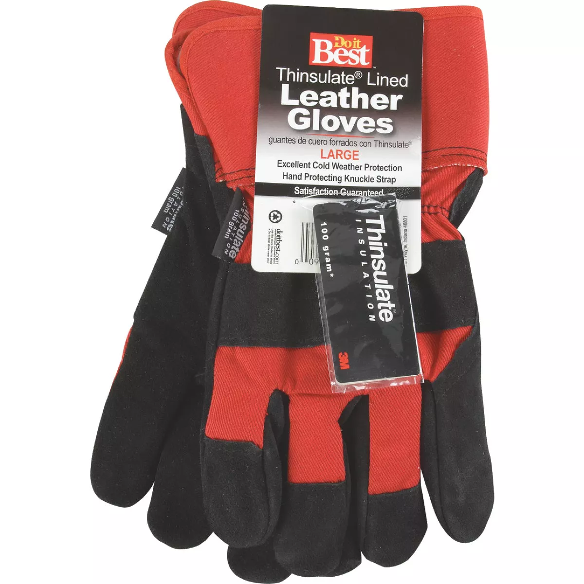Do it Best Men's Medium Leather Winter Work Glove - photo 2