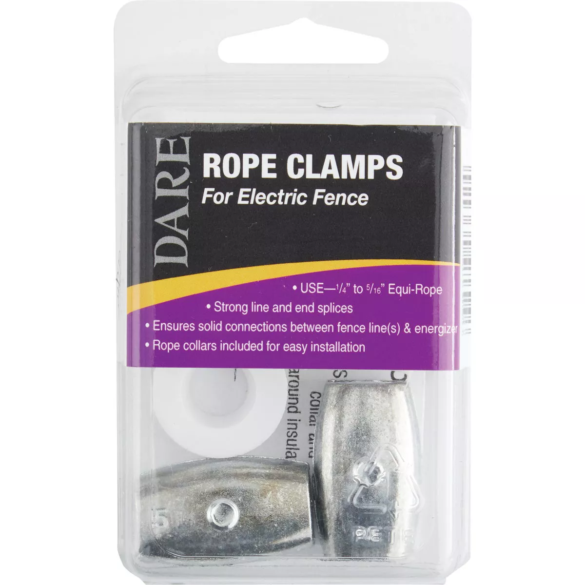 Dare 1/4 In. to 5/16 In. Dia. Metal Electric Rope Clamp (2-Pack) - photo 2