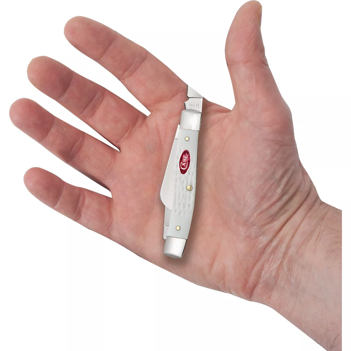 Case SparXX 2.57 In. Standard Jig White Synthetic Medium Stockman Pocket Knife - photo 4