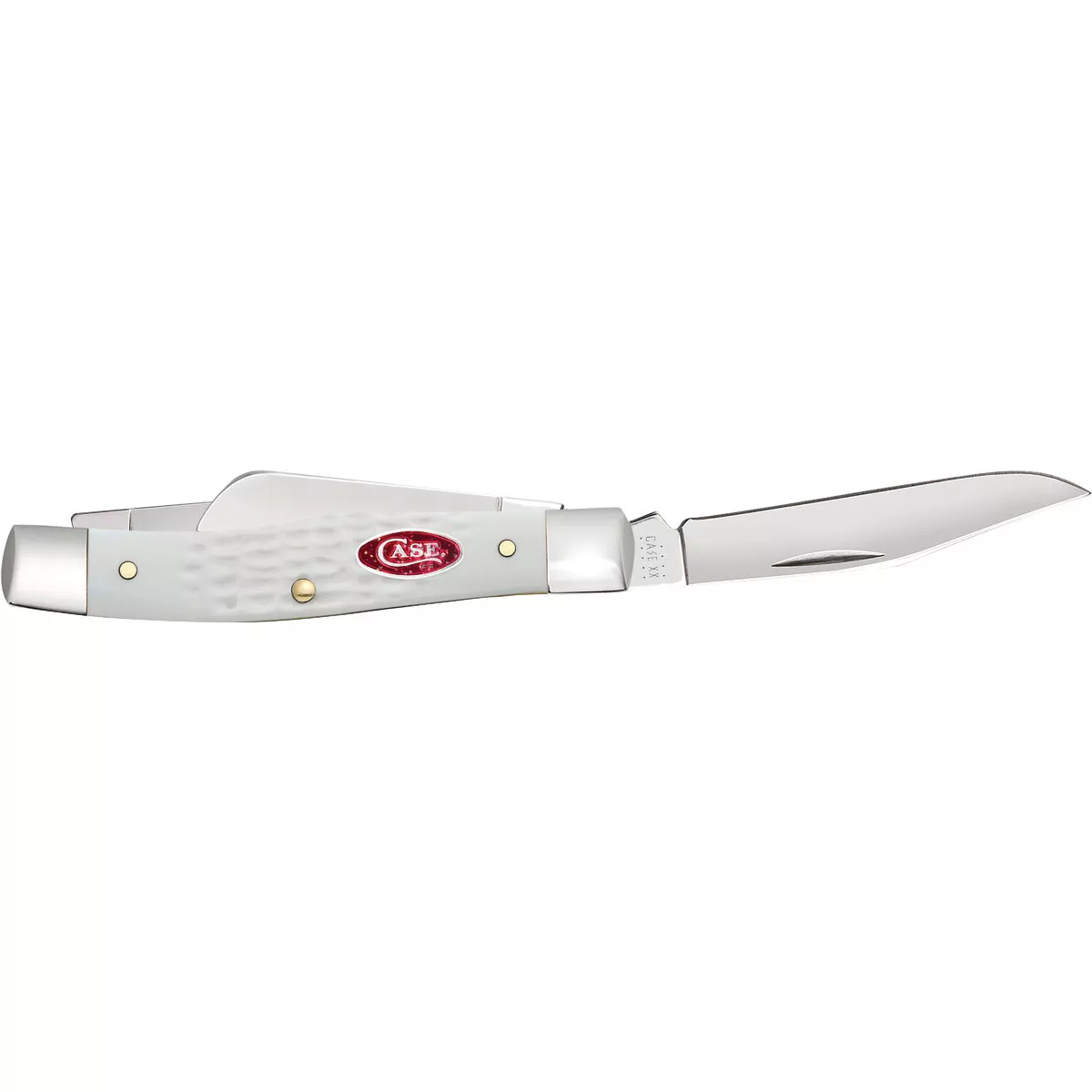 Case SparXX 2.57 In. Standard Jig White Synthetic Medium Stockman Pocket Knife - photo 2