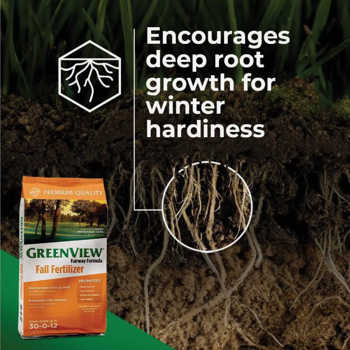 GreenView Fairway Formula 45 Lb. 15,000 Sq. Ft. 30-0-12 Fall Fertilizer - photo 2