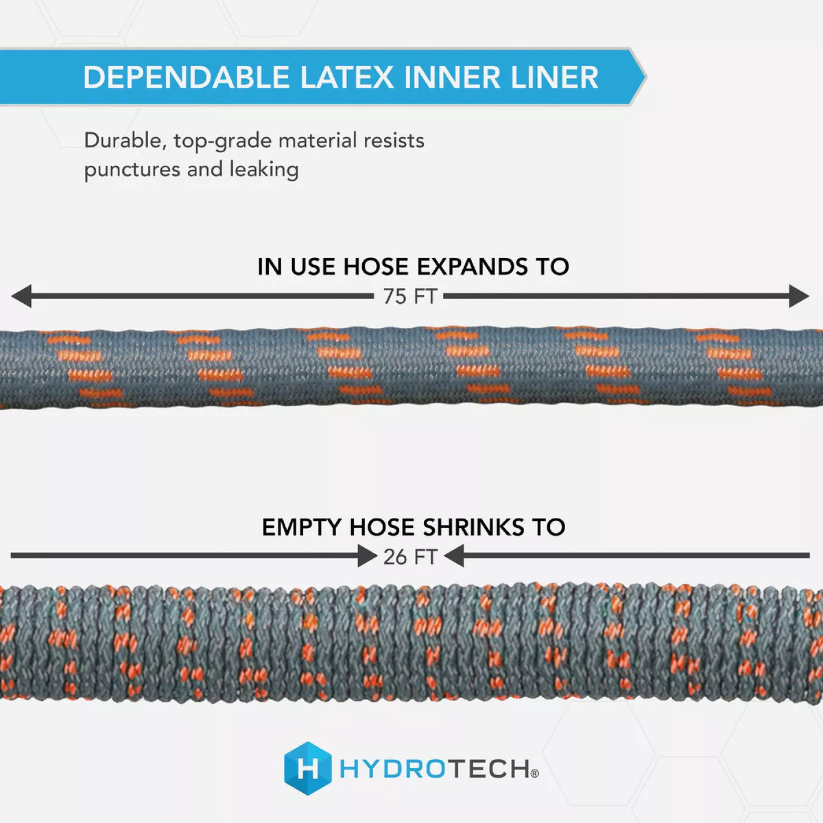 Hydrotech 5/8 In. x 75 Ft. Expandable Burst Proof Hose - Orange - photo 5