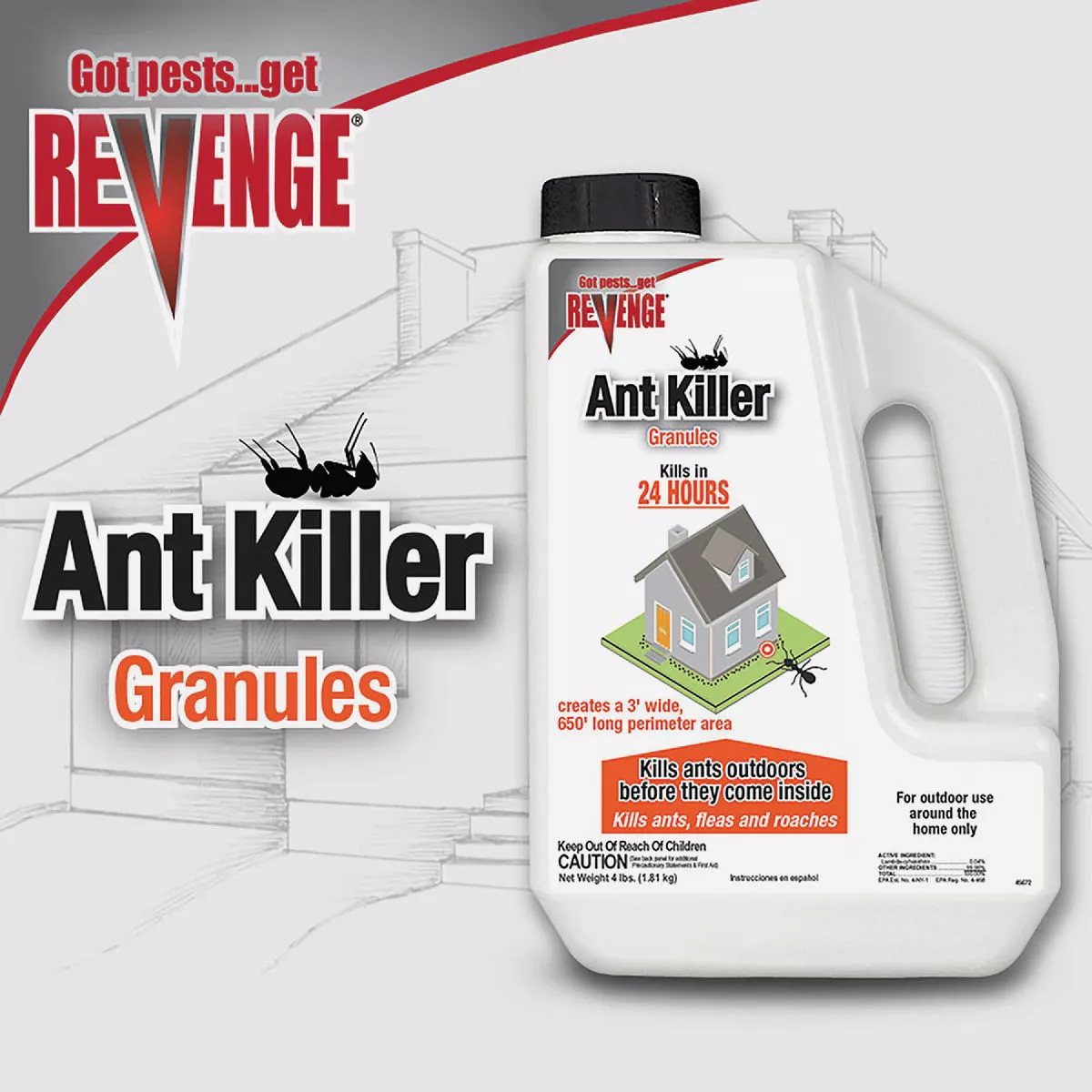 Bonide Revenge 4 Lb. Ready To Use Granules Ant Killer - photo 2