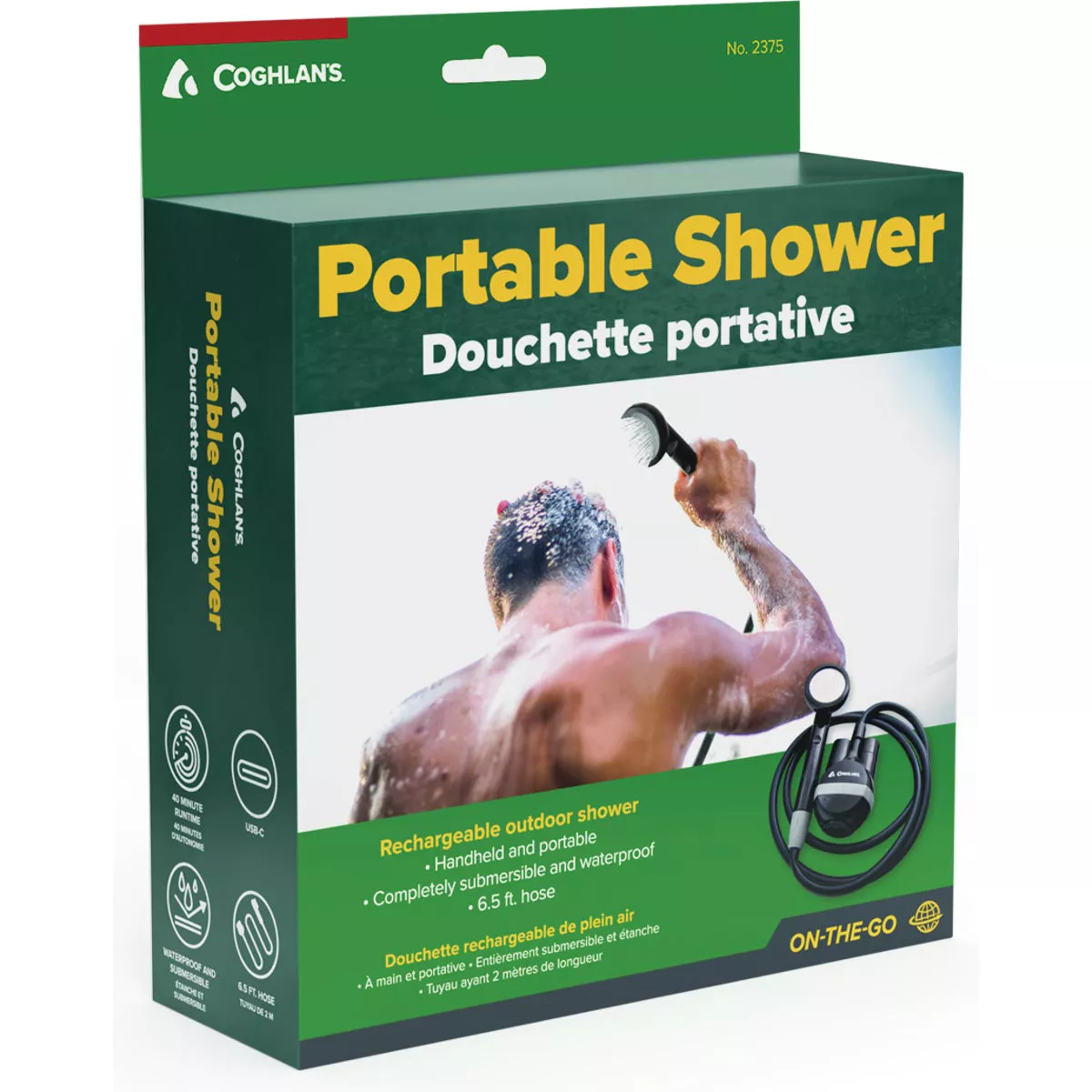 Coghlans Portable Rechargeable Camp Shower - photo 2