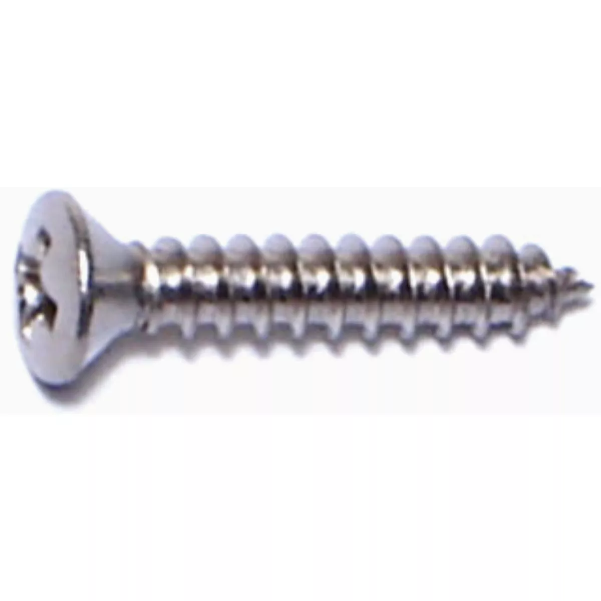 Midwest Fastener #4 x 5/8 In. 18-8 Stainless Steel Phillips Oval Head Sheet Metal Screws